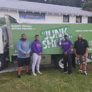 Pi Iota Chapter of Omega Psi Phi Fraternity with JUNK SHOT App - Junk Removal